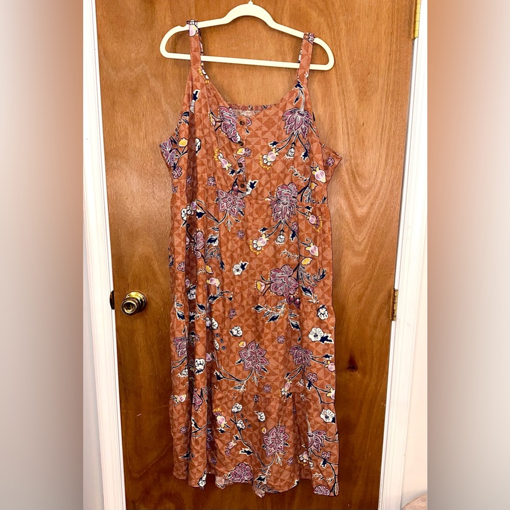 Floral, Plus Size Dress